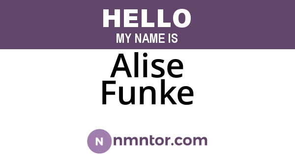Alise Funke