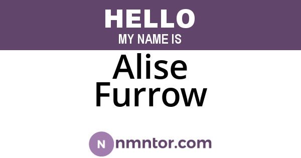 Alise Furrow
