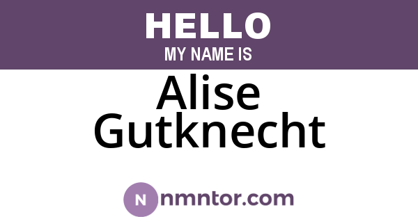 Alise Gutknecht