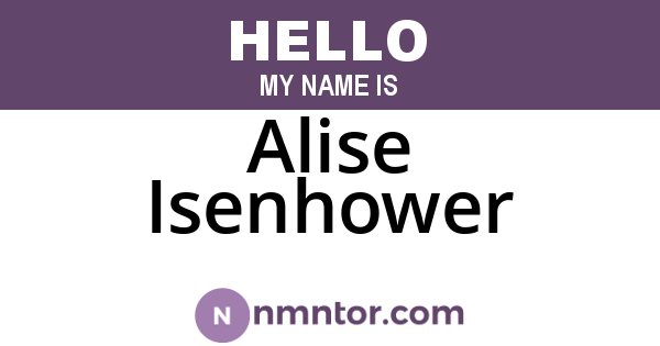 Alise Isenhower