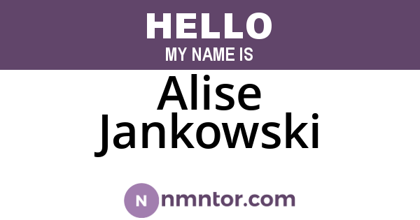 Alise Jankowski