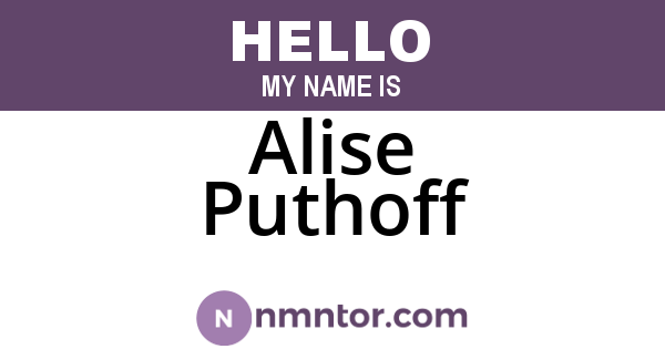 Alise Puthoff