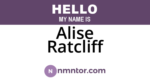 Alise Ratcliff