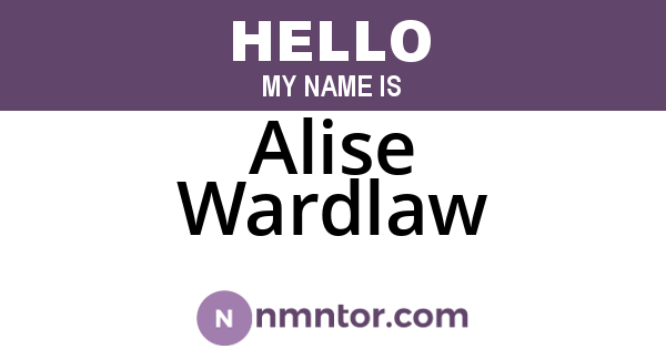 Alise Wardlaw