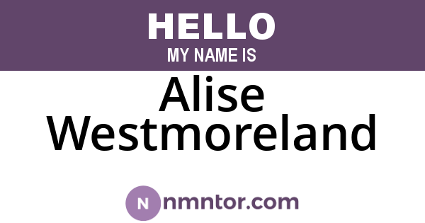 Alise Westmoreland