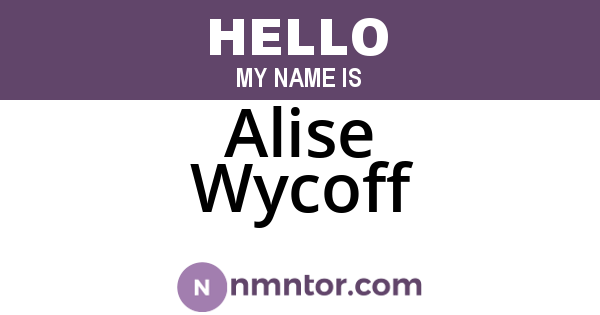 Alise Wycoff