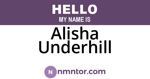 Alisha Underhill
