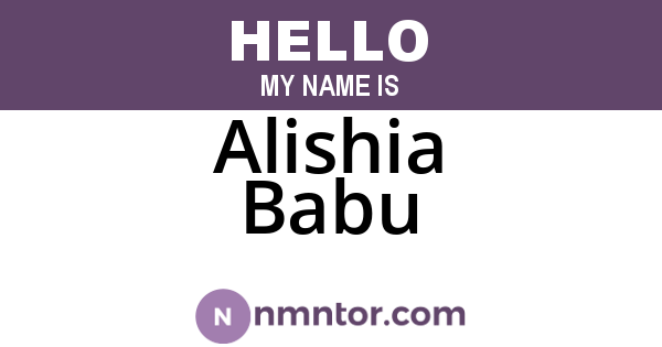 Alishia Babu