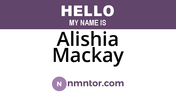 Alishia Mackay