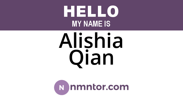 Alishia Qian