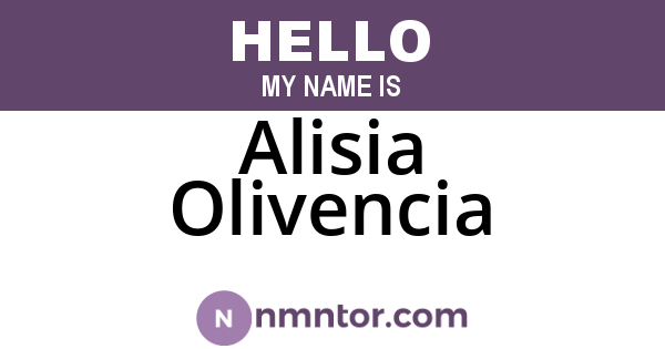 Alisia Olivencia