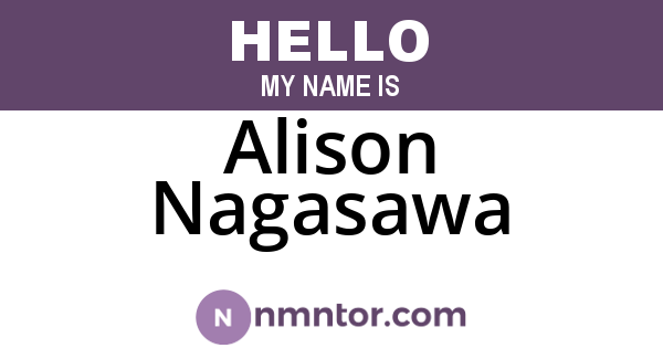 Alison Nagasawa