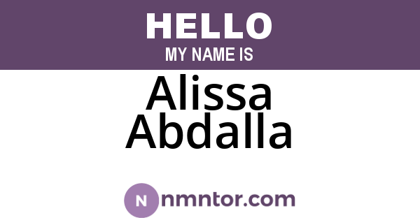 Alissa Abdalla