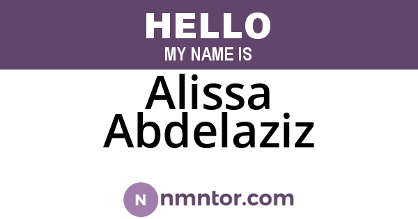 Alissa Abdelaziz