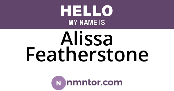 Alissa Featherstone
