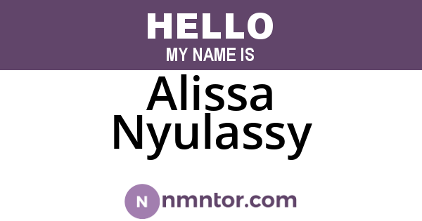 Alissa Nyulassy