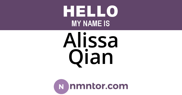 Alissa Qian