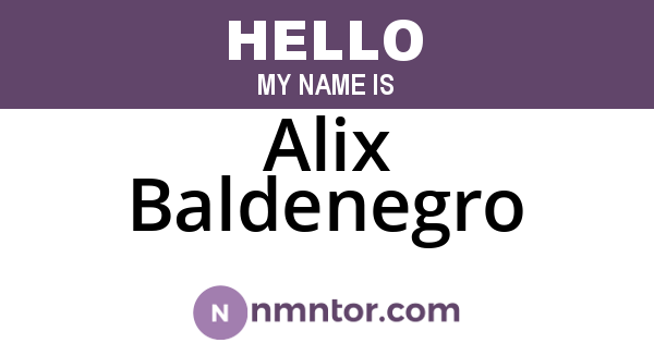 Alix Baldenegro