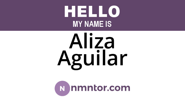Aliza Aguilar