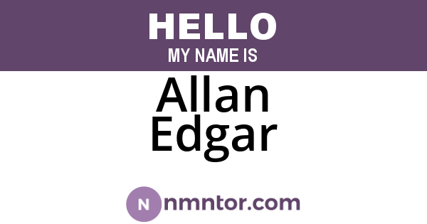 Allan Edgar