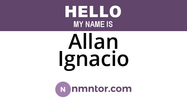 Allan Ignacio