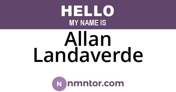 Allan Landaverde