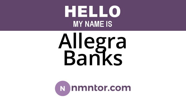 Allegra Banks
