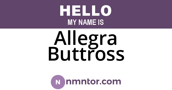 Allegra Buttross