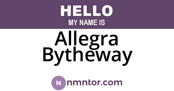 Allegra Bytheway