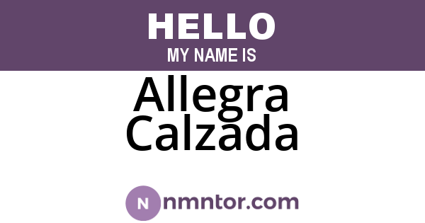 Allegra Calzada
