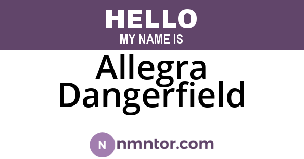 Allegra Dangerfield