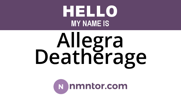 Allegra Deatherage