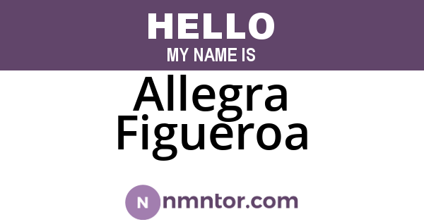 Allegra Figueroa
