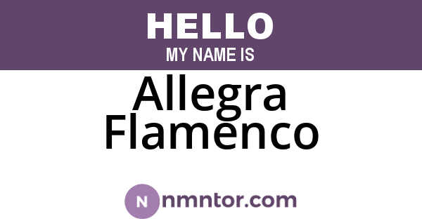Allegra Flamenco