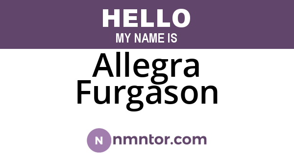 Allegra Furgason