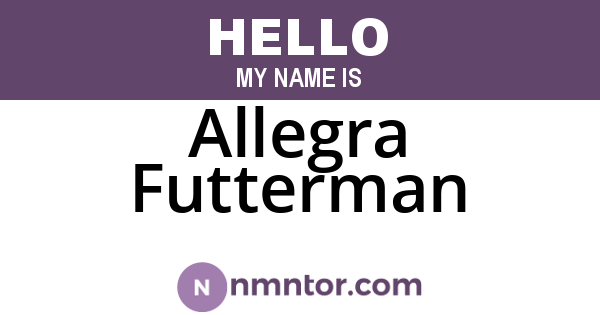 Allegra Futterman