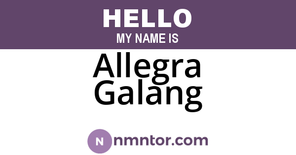 Allegra Galang