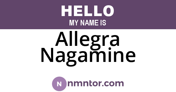 Allegra Nagamine