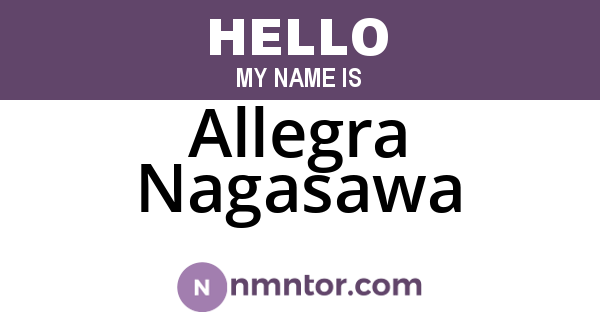 Allegra Nagasawa