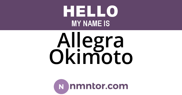 Allegra Okimoto