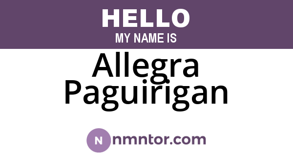 Allegra Paguirigan