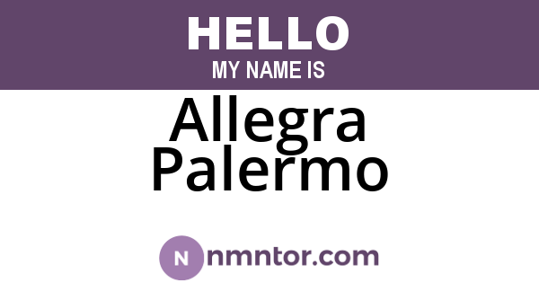 Allegra Palermo
