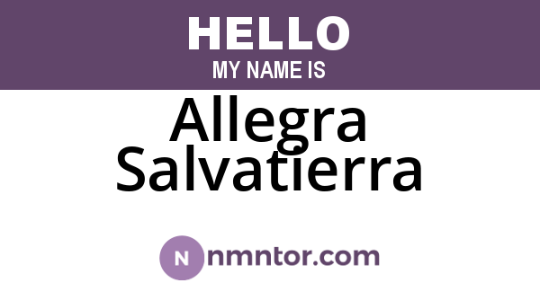 Allegra Salvatierra