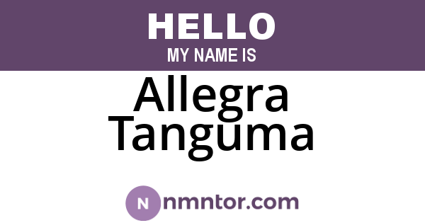 Allegra Tanguma