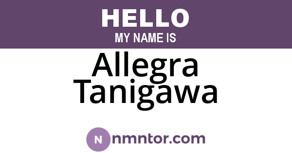 Allegra Tanigawa