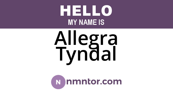 Allegra Tyndal