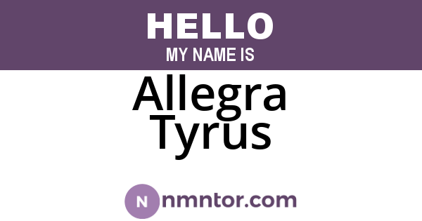 Allegra Tyrus