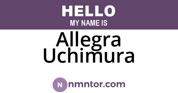 Allegra Uchimura