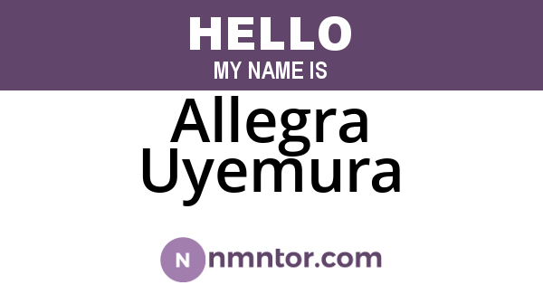 Allegra Uyemura