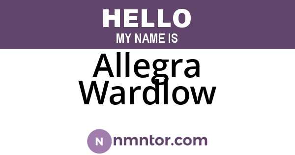 Allegra Wardlow